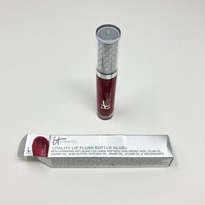 IT Cosmetics Vitality Lip Flush Butter Gloss‎ "Ruby Slippers" New